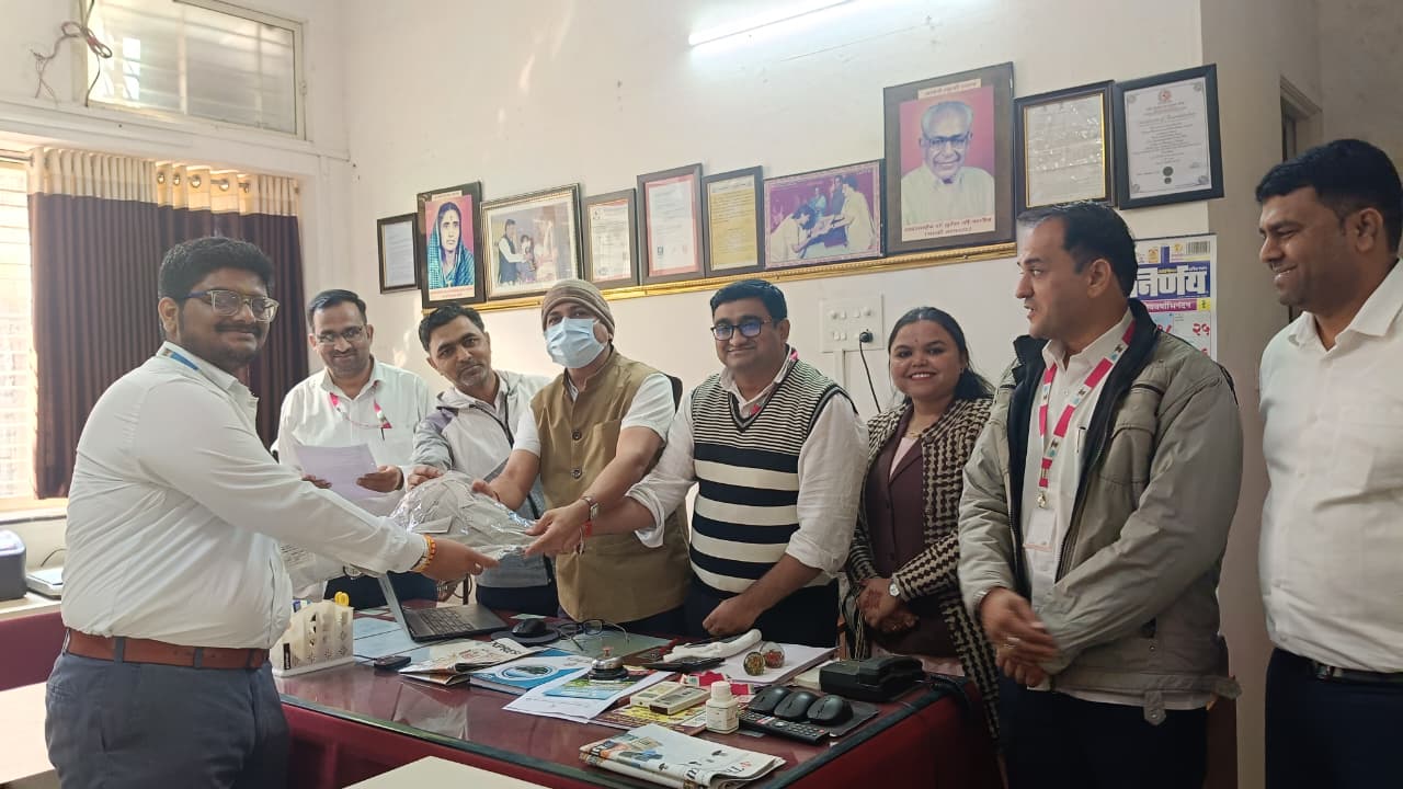 The outstanding performers of Career Sansad from Smt. Sharadchandrika Suresh Patil College of Pharmacy, Chopda were felicitated for their active participation and achievements in Career Sansad activit